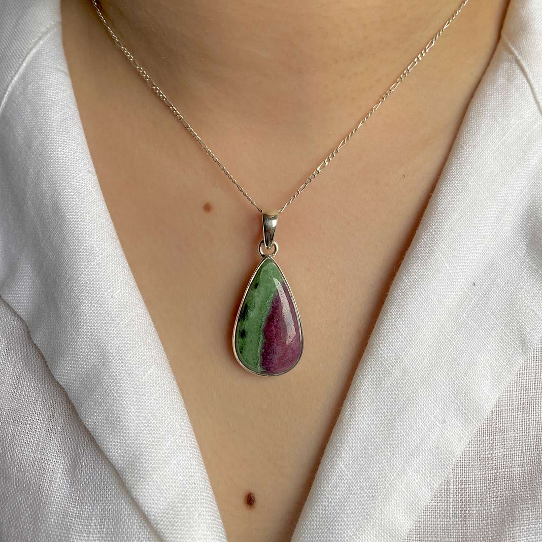Ruby Zoisite Pendant-(RZS-P-28.)